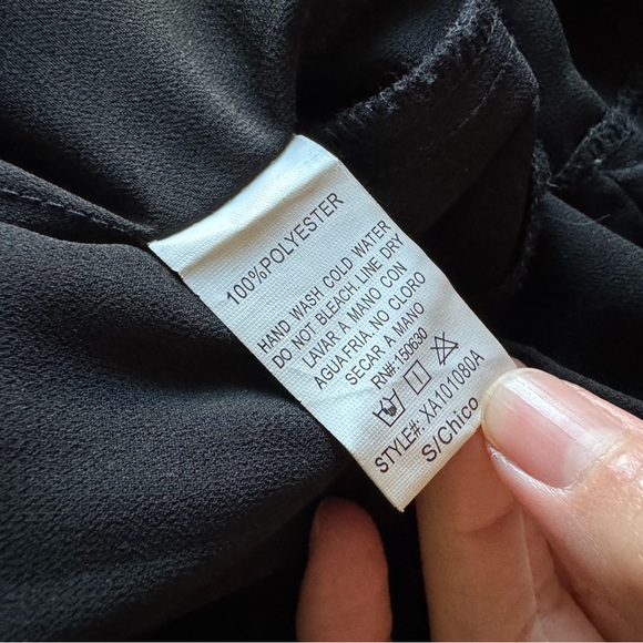 Windsor Black Long Sleeve Sheer Trench - Picture 5 of 5